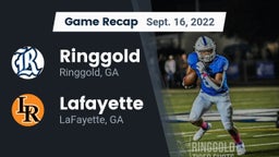 Recap: Ringgold  vs. Lafayette  2022