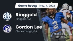 Recap: Ringgold  vs. Gordon Lee  2022