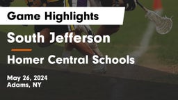 South Jefferson  vs Homer Central Schools Game Highlights - May 26, 2024