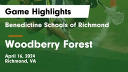 Benedictine Schools of Richmond vs Woodberry Forest  Game Highlights - April 16, 2024