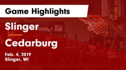 Slinger  vs Cedarburg  Game Highlights - Feb. 4, 2019