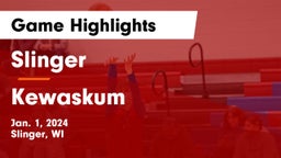 Slinger  vs Kewaskum  Game Highlights - Jan. 1, 2024