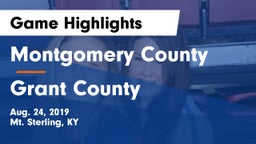 Montgomery County  vs Grant County Game Highlights - Aug. 24, 2019