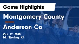 Montgomery County  vs Anderson Co Game Highlights - Oct. 17, 2020