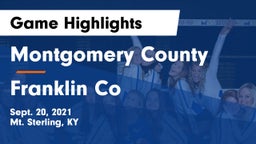 Montgomery County  vs Franklin Co Game Highlights - Sept. 20, 2021