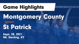 Montgomery County  vs St Patrick Game Highlights - Sept. 28, 2021