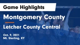 Montgomery County  vs Letcher County Central  Game Highlights - Oct. 9, 2021
