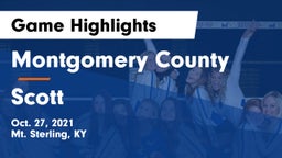 Montgomery County  vs Scott Game Highlights - Oct. 27, 2021