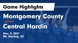 Montgomery County  vs Central Hardin Game Highlights - Nov. 5, 2021