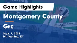 Montgomery County  vs Grc Game Highlights - Sept. 7, 2022
