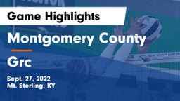 Montgomery County  vs Grc Game Highlights - Sept. 27, 2022