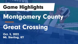 Montgomery County  vs Great Crossing Game Highlights - Oct. 5, 2022