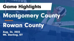 Montgomery County  vs Rowan County  Game Highlights - Aug. 26, 2023