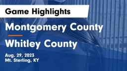 Montgomery County  vs Whitley County Game Highlights - Aug. 29, 2023
