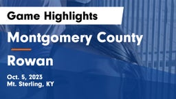 Montgomery County  vs Rowan Game Highlights - Oct. 5, 2023