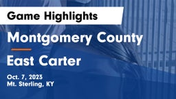 Montgomery County  vs East Carter  Game Highlights - Oct. 7, 2023