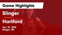 Slinger  vs Hartford  Game Highlights - Jan. 24, 2020