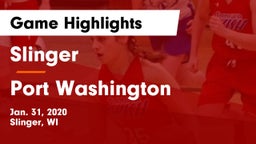 Slinger  vs Port Washington  Game Highlights - Jan. 31, 2020