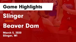 Slinger  vs Beaver Dam  Game Highlights - March 5, 2020