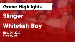 Slinger  vs Whitefish Bay  Game Highlights - Nov. 24, 2020