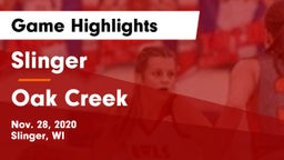 Slinger  vs Oak Creek  Game Highlights - Nov. 28, 2020