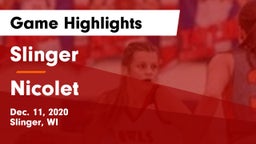 Slinger  vs Nicolet  Game Highlights - Dec. 11, 2020