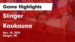 Slinger  vs Kaukauna  Game Highlights - Dec. 18, 2020