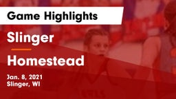 Slinger  vs Homestead  Game Highlights - Jan. 8, 2021