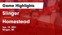 Slinger  vs Homestead  Game Highlights - Jan. 19, 2021