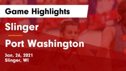 Slinger  vs Port Washington  Game Highlights - Jan. 26, 2021