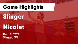 Slinger  vs Nicolet  Game Highlights - Dec. 3, 2021