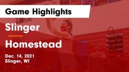 Slinger  vs Homestead  Game Highlights - Dec. 14, 2021