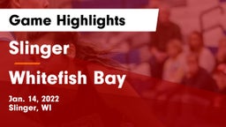Slinger  vs Whitefish Bay  Game Highlights - Jan. 14, 2022