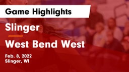Slinger  vs West Bend West  Game Highlights - Feb. 8, 2022