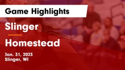 Slinger  vs Homestead  Game Highlights - Jan. 31, 2023