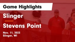 Slinger  vs Stevens Point  Game Highlights - Nov. 11, 2023