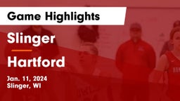 Slinger  vs Hartford  Game Highlights - Jan. 11, 2024