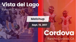 Matchup: Vista del Lago High vs. Cordova  2017