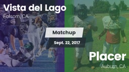 Matchup: Vista del Lago High vs. Placer  2017