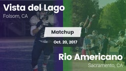Matchup: Vista del Lago High vs. Rio Americano  2017