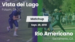 Matchup: Vista del Lago High vs. Rio Americano  2018