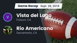 Recap: Vista del Lago  vs. Rio Americano  2018