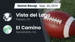 Recap: Vista del Lago  vs. El Camino  2019