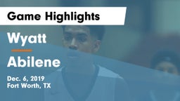 Wyatt  vs Abilene  Game Highlights - Dec. 6, 2019