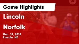 Lincoln  vs Norfolk  Game Highlights - Dec. 31, 2018