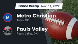 Recap: Metro Christian  vs. Pauls Valley  2022