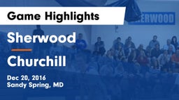 Sherwood  vs Churchill  Game Highlights - Dec 20, 2016