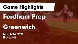 Fordham Prep  vs Greenwich  Game Highlights - March 26, 2022