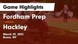 Fordham Prep  vs Hackley  Game Highlights - March 29, 2022
