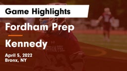 Fordham Prep  vs Kennedy  Game Highlights - April 5, 2022